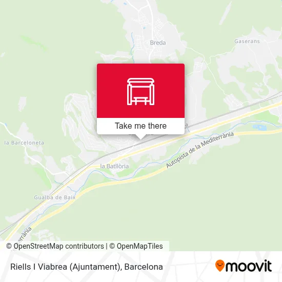 Riells I Viabrea (Ajuntament) map