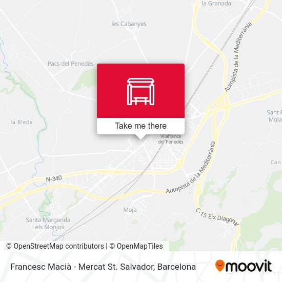 Francesc Macià - Mercat St. Salvador map
