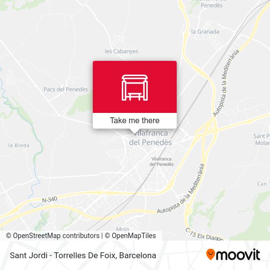 Sant Jordi - Torrelles De Foix map