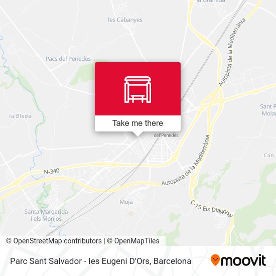 Parc Sant Salvador - Ies Eugeni D'Ors map