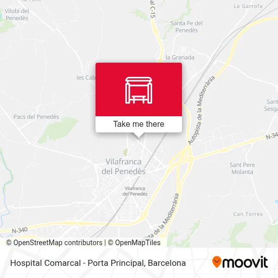Hospital Comarcal - Porta Principal map