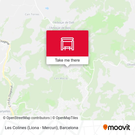 Les Colines (Liona - Mercuri) map