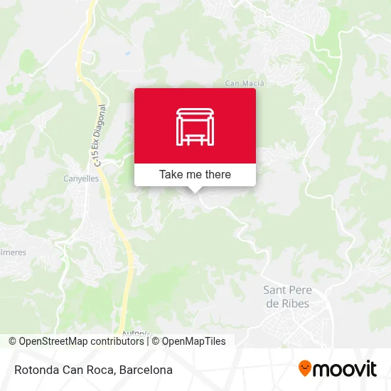 Rotonda Can Roca map
