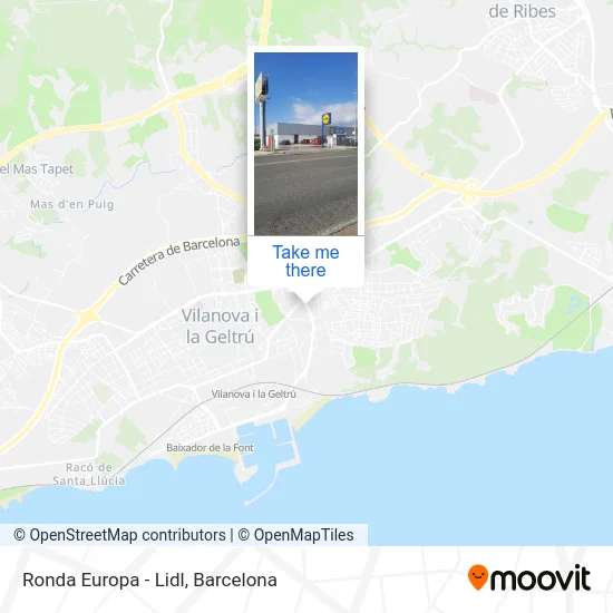 Ronda Europa - Lidl map