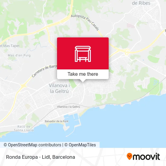 Ronda Europa - Lidl map
