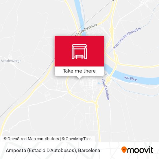 Amposta (Estació D'Autobusos) map