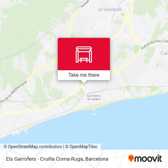 Els Garrofers - Cruïlla Coma-Ruga map