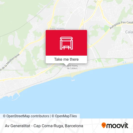 mapa Av Generalitat - Cap Coma-Ruga