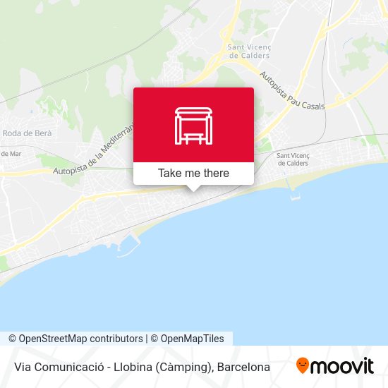 Via Comunicació - Llobina (Càmping) map