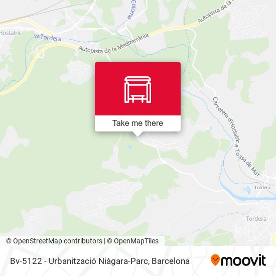 Bv-5122 - Urbanització Niàgara-Parc map