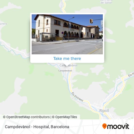 Campdevànol - Hospital map