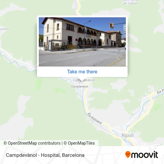 Campdevànol - Hospital map