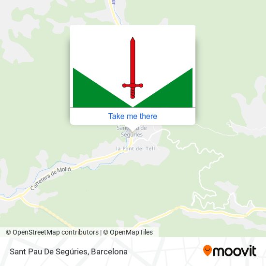 Sant Pau De Segúries map