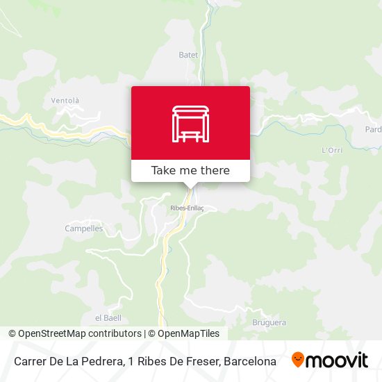 Carrer De La Pedrera, 1 Ribes De Freser map