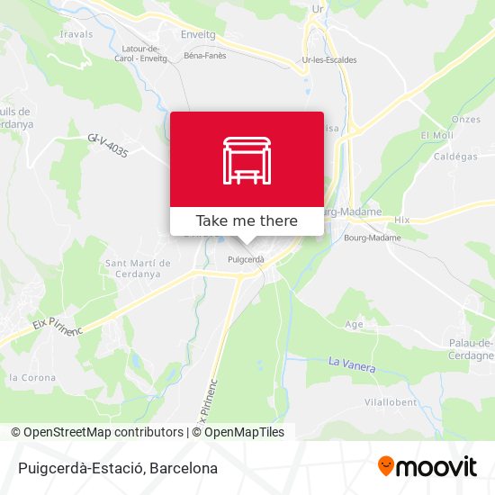 Puigcerdà-Estació map