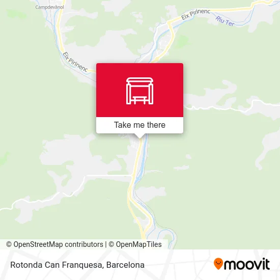Rotonda Can Franquesa map