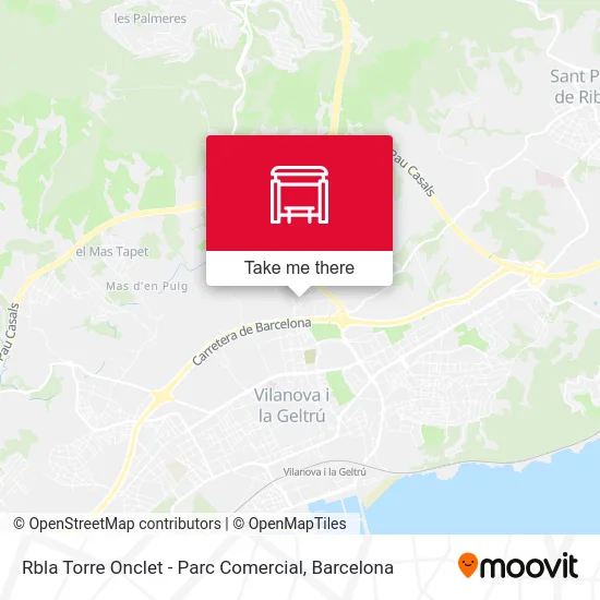 Rbla Torre Onclet - Parc Comercial map
