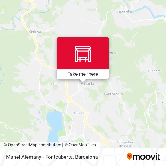 Manel Alemany - Fontcuberta map