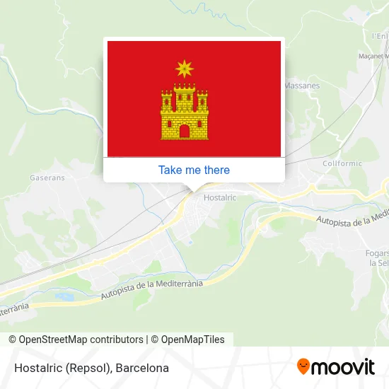 Hostalric (Repsol) map