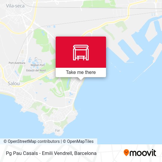 Pg Pau Casals - Emili Vendrell map