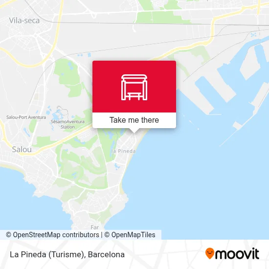 La Pineda (Turisme) map