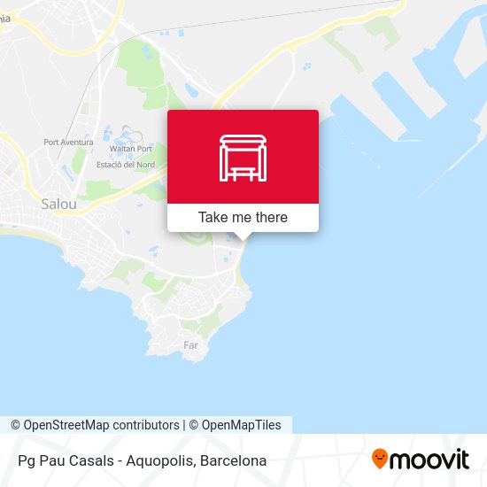 Pg Pau Casals - Aquopolis map
