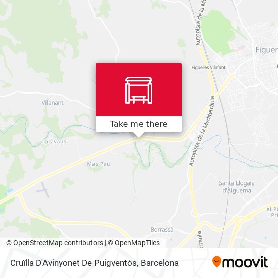 Cruïlla D'Avinyonet De Puigventós map