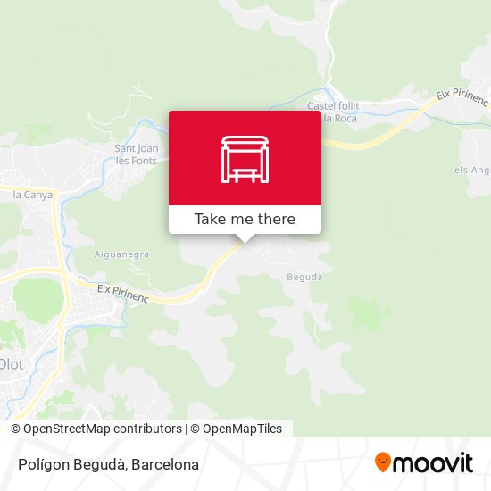 Polígon Begudà map