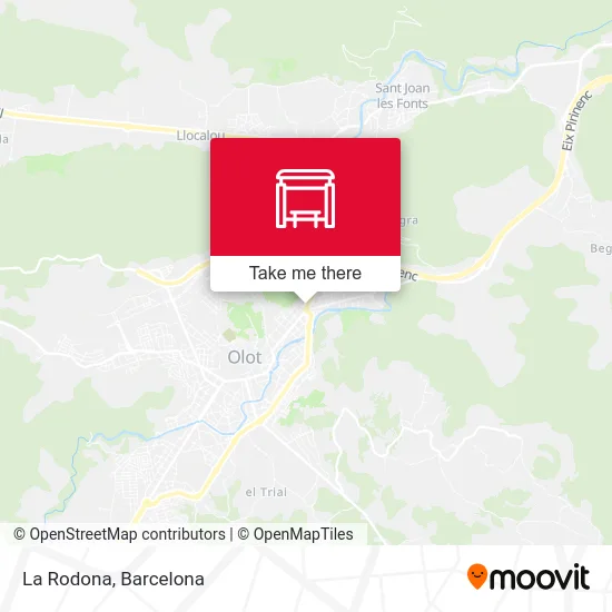 La Rodona map