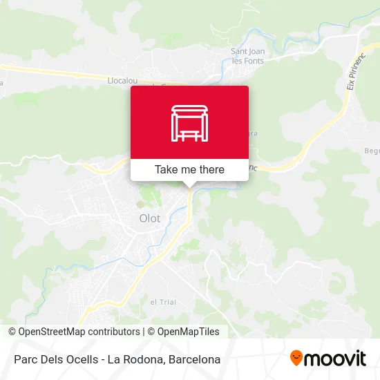 Parc Dels Ocells - La Rodona map