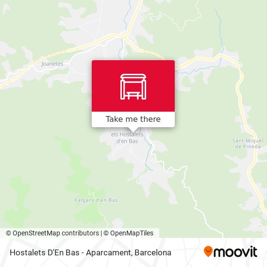 Hostalets D'En Bas - Aparcament map