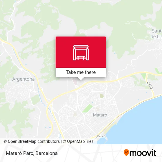 Mataró Parc map