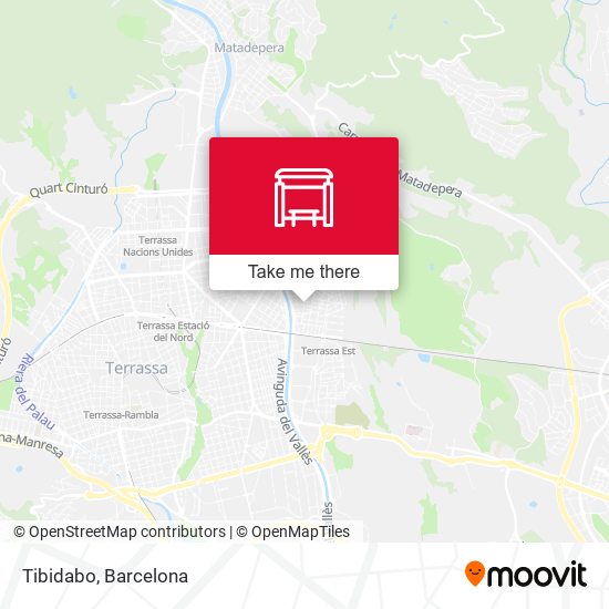 Tibidabo map