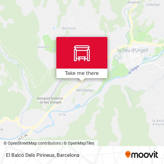 El Balcó Dels Pirineus map