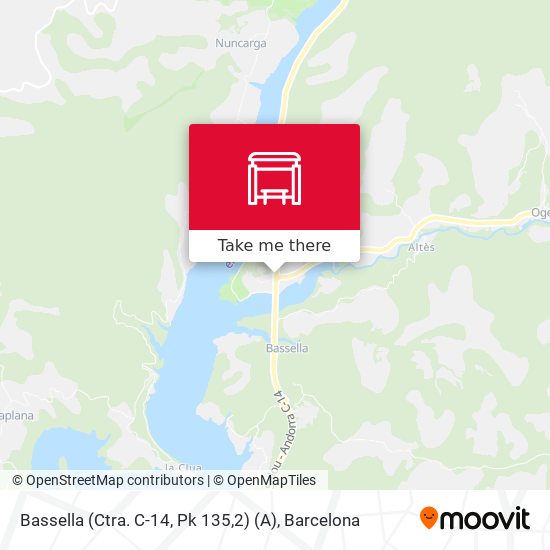Bassella (Ctra. C-14, Pk 135,2) (A) map