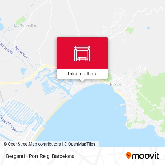 Bergantí - Port Reig map
