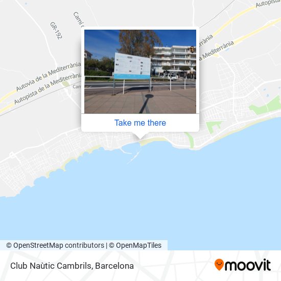 Club Naùtic Cambrils map