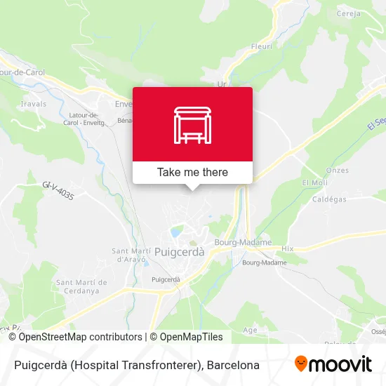 Puigcerdà (Hospital Transfronterer) map