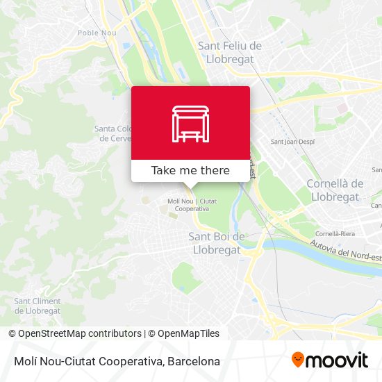 mapa Molí Nou-Ciutat Cooperativa