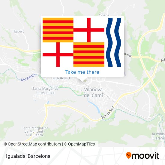 mapa Igualada