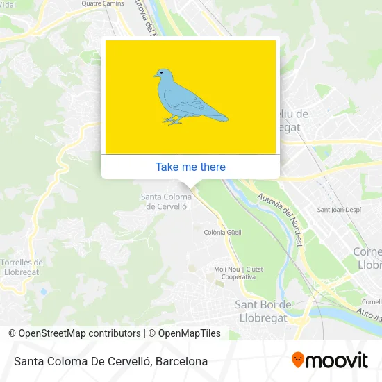 Santa Coloma De Cervelló map