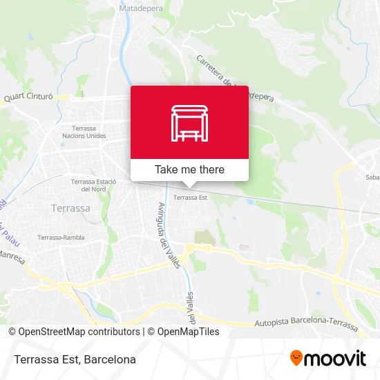 Terrassa Est map