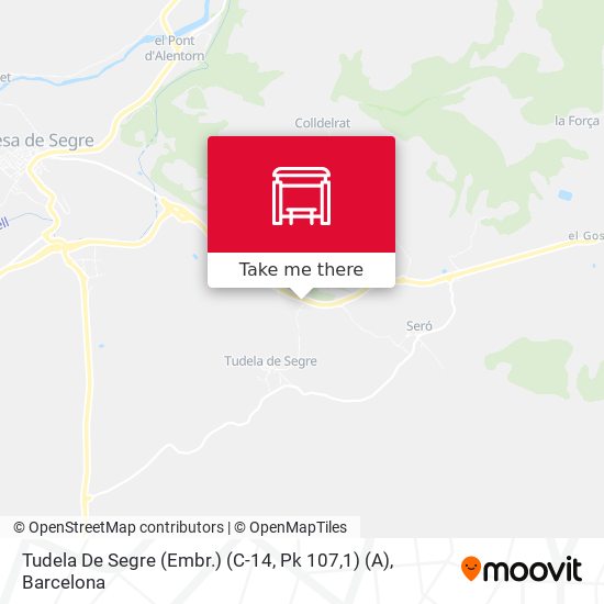 Tudela De Segre (Embr.) (C-14, Pk 107,1) (A) map