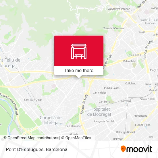 Pont D'Esplugues map