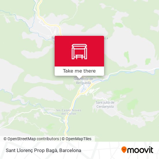 Sant Llorenç Prop Bagà map