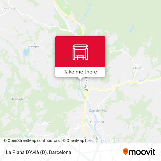 La Plana D’Avià map
