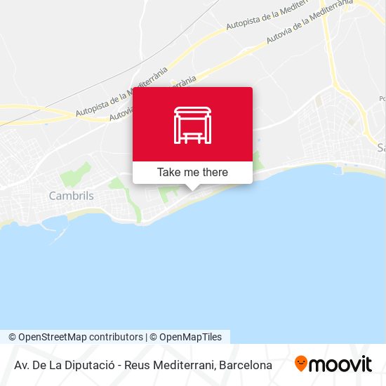 mapa Av. De La Diputació - Reus Mediterrani