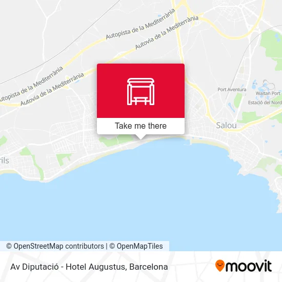 Av Diputació - Hotel Augustus map