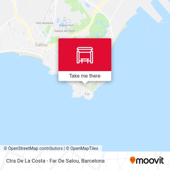 Ctra De La Costa - Far De Salou map