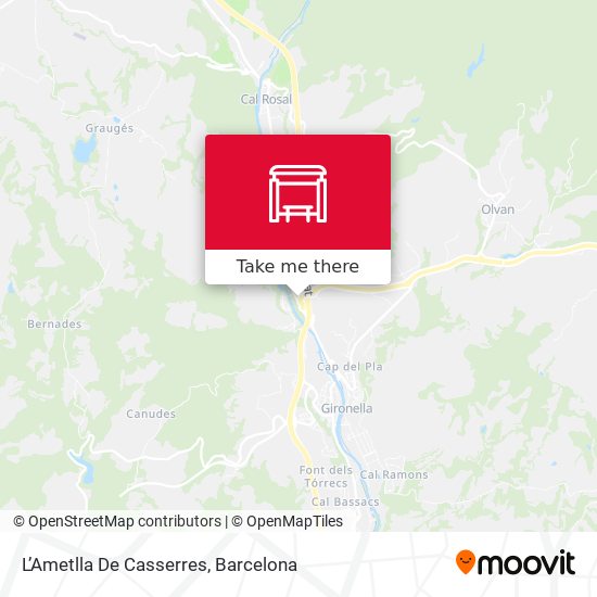 L’Ametlla De Casserres map